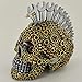 Produktbild Prezentscom Schraubenschlüssel für Muttern und Bolzen, Mohawk Totenkopf, klein, gruselig, Halloween- oder Gothic-Deko, für Fantasy-Gothic-Fans