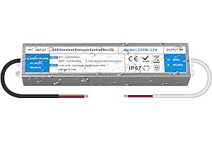 YOODI 12V Trasformatore 100W 8,3A Alimentatore Ultra Fino Driver LED Power Supply AC 220V a DC 12V IP67 Impermeabile Tensione Costante Adattatore per Strisce Luci Lampada LED Outdoor