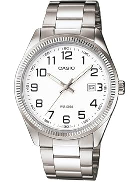 CASIO Herren-Armbanduhr Analog Quarz Edelstahl MTP-1302D-7B