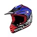 Price comparison product image NENKI NK-303 Kids Children Motorbike Motocross Helmet,Quad ATV Dirtbike Offroad Go Karting Helmet,ECE Approval (XXXS 49-50CM, Black Red Blue)