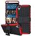 Produktbild HTC Desire 626 / 626s Case DRUnKQUEEn Heavy Duty Rugged Hybrid Armor Dual Layer Hard Shell Tire Tread Grenade Grip Combat Tyre Textured Cover with Kickstand