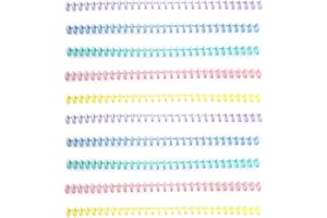 Changyeah Anneau Reliure Plastique,classeurs en plastique,10 chemises à feuilles en vrac en plastique à 30 trous multicolores,capacité pour bricolage, papier, carnet, album, bureau, fournitures