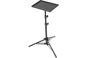 Alipis Projector Tripod Stand, 45 Adjustable Dj Laptop Stand Tripod Equipment Projector Holder, Laptop Floor for Home, Office, Studio, Stage, Indoor, Outdoor