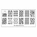 Bundle Monster 5pc Polynesian Themed Nail Art Design Rectangular XL Stamping Plates-Traditional Polynesia