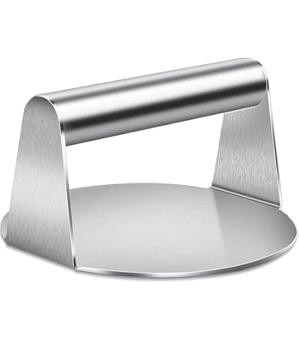 Commercial Hamburger Patty Press Machine - 3-in-1 (4/5/6 Inch), Stainless Steel, Manual, Includes 1200 Patty Papers