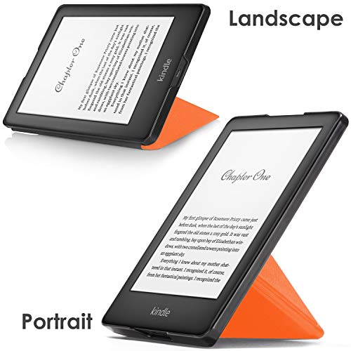Forefront Cases Smart Hülle für Kindle 2019 | Magnetische Schutzülle Cover Ständer für Amazon Kindle (10. Generation - 2019 Modell) | Origami Design & Auto Schlaf Wach | Elegant Dünn Leicht | Orange
