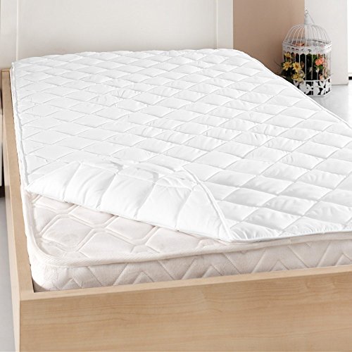 Microfaser Matratzenauflage Matratzenschoner Matratze Auflage Topper verschiedene Größen, Größe:180 x 200 cm
