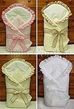 Baby Comfort Wickeltuch Decke für Neugeborene, 80 x 80 cm, Weiß - 3