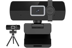 Nolansend 4K Webcam for PC, with Noise-Cancelling Microphone & Privacy Cover, USB Plug&Play Computer Web Camera for Laptop/Desktop, Video Calling,Conferencing, Youtube, Zoom, Skype, Facetime