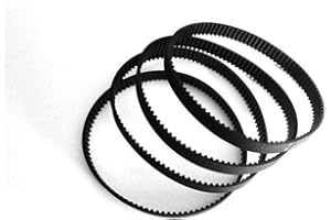 Boxonly Timing Belts 3D Printer Accessory 2GT-6 Closed-Loop Rubber Belt Annular Closed Synchronous Belts 158mm Width 6mm 4Pcs