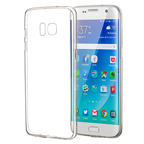 ELZO Funda Samsung Galaxy S7 Edge 5.5" - Carcasa Transparente TPU con Shock- Absorción y Anti-Arañazos Borrar Espalda Solo para Samsung Galaxy S7 Edge - Transparente