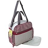 GMMH 2 tlg Wickeltasche Pflegetasche Windeltasche Babytasche Farbauswahl bordo 2130