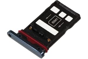 jbTec Dual SIM-Tray/NM-Card Karten-Halter kompatibel mit Huawei Mate 20 Pro - Slot Schlitten Rahmen, Farbe:Navy-Blau