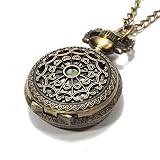 nalmatoionme Retro Taschen Damen Kette Uhr Taschenuhren Quarzuhren Armbanduhr