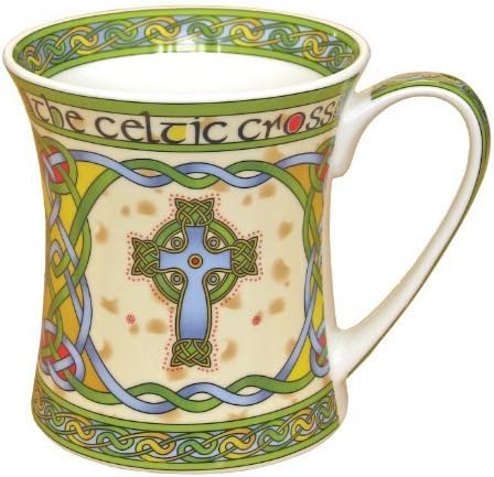 Irish high cross bone china mug - an Irish gift designed in Galway Ireland. by Irish Weave by Royal Tara