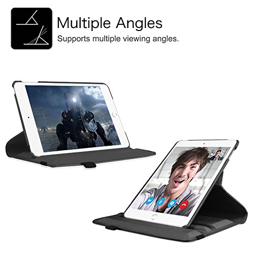 Fintie Apple iPad Mini 4 Hülle – 360 Grad Rotierend Stand Smart Cover Case Schutzhülle Tasche Etui mit Auto Schlaf / Wach Funktion für iPad Mini 4, Dont Touch - 5