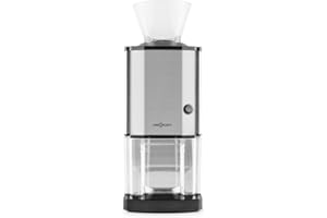 oneConcept Icebreaker - Tritaghiaccio, 15 kg/h, 3,5 litri (circa 1,75 kg) vaschetta di raccolta, Interruttore di sicurezza, compatto, facile da pulire, corpo in acciaio inox, argento