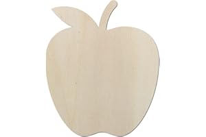 Kleenes Traumhandel Schöner Apfel aus Holz – Apfel Obst bis 60 cm - Ideal als Deko zu Ostern - für Wand & Tür (3er Set 10cm)