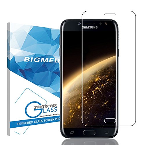Protector de Pantalla Samsung Galaxy J5 2017 Bigmeda Cristal Templado Vidrio Templado J5 Cristal Screen Protector 3D Full Coverag Premium Film Para Samsung Galaxy J5 2017 Tempered Glass