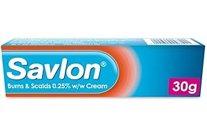 Savlon Burns & Scalds 0.25% w/w Cream, First Aid Treatment to Provide Effective Relief for Minor Burns, Scalds and Sunburn Blisters (30g, 1 pack)