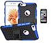 Produktbild ISENPENK Apple iphone 6 /6s Stand Case mit Panzerglas Schutzfolie,TPU+PC Ultra Slim Silikon Tough Rugged Dual-Layer Hardcase with Built-in Kickstand Thin Schutzhüllen,Wasserdicht Shockproof Anti Slip Protection Hülle Tasche für Apple iphone 6/6s 4.7Zoll-[blau]+Panzerglas/Schutzfolie/Displayschutzfolie