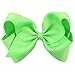 4.5" Solid Baby Girls Clip Hair Bows Large Set Of 16 Color