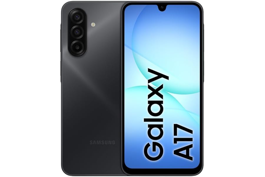 Samsung Galaxy A17, 3 Year Manufacturer's Warranty, Android 15, Super AMOLED Display 6.7", 4GB RAM, 128GB, 5,000 mAh Battery, IP54 Resistance, Expandable Memory, Black