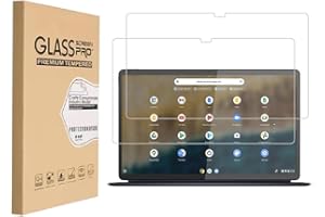 Shunwige Diseñado para Lenovo Chromebook Duet 5 (13.3 pulgadas) Protector de pantalla de cristal templado 9H Anti Scratch HD Clear Bubble Free(2pcs)