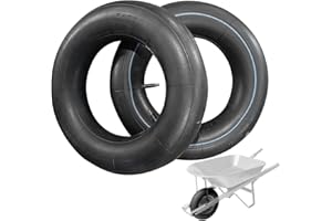 EBKCQ Lot de 2 Chambre à air Roue brouette 4.80/4.00-8, Roue de Brouette Gonflable, Pneu Brouette 4.00-8, Pneus de Rechange Roue de brouette, 4.80/4.00-8 Chambre à air Standard pour brouette Jardin