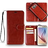 Samsung S6 Cover, REALIKE™ {Imported} Premium Leather Flip plus Back (Two in One) Case for Samsung Galaxy S6 (Royalty Series- Brown) RS.990 (50.00% Off) - Amazon
