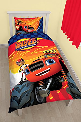Blaze Bettbezug-Set Zoom, Polyester-Baumwoll-Gemisch, für Einzelbetten, mehrfarbig