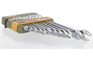 Proxxon 23820 Zestaw Kluczy Płasko-Oczkowych, Srebrny, 6-19mm, 12-Częściowy