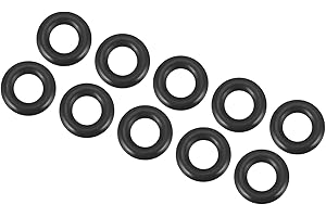 QUARKZMAN Nitrile Gomma O-Ring 10mm x 6mm x 2mm Guarnizioni di Tenuta Anelli Rubinetti Rotondo Guarnizione Rondella per Rubinetto Idraulica Riparazione Sigillatura Connessione, 10 Pezzi