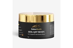 DOKTOR HEALTH Premium Himalaya Shilajit | Hochdosiert 70% Fulvinsäure | 30g - 60 Tage Vorrat – Shilajit Original Himalaya Hochdosiert aus Himalaya Handernte Inkl. 600mg Dosierlöffel