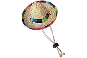 N\P Funny Mini Mexican Sombrero Cap - Dog & Cat Sombrero Hat for Fiesta, Carnival & Party Decorations