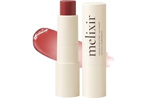 Melixir Vegan Lip Butter #02 Nude Crumble(Tinted) (+11 more colors) 0.13oz, Bee Free, Petrolatum Free, Deep Nourishing Plant-Based Vegan Chapstick, Vegan Lip Balm for Dry, Cracked and Chapped Lips