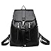 Produktbild URSING Damen Rucksack Vintage Elegant Tasche Mädchen Ledertasche Schulranzen Rucksack Schultasche Reisetasche Schultertasche Damentasche Daypack Backpacks Freizeitrucksack (Schwarz)