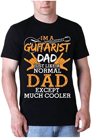 I'm a Guitarist Dad Classic T Shirts (M, Black)