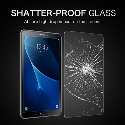 Fintie Samsung Galaxy Tab A 10.1 Panzergla Schutzfolie – Klar HD 9H stark kratzfest Hartglas Displayschutzfolie Glasfolie Screen Protector Displayschutz Folie Displayfolie für Samsung Galaxy Tab A 10,1 Zoll T580N / T585N Tablet (2016 Version) - 2