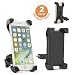 Produktbild Fahrrad Handy Halter (2 Päcke) + 2 kostenfreie wasserdichte Beutel + 2 kostenfreie elastische Gummibänder + 1 kostenfreie coole Kopfbedeckung; MAIS OUI Universaler FahrradhalterAnti-Shake Fahrradhalterung, Universaler Mountainbike und Straßenfahrrad Lenkstange Korb Halter, 360º drehbar Fahrrad Handy Gestell