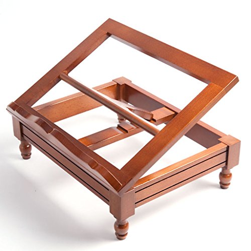 Wooden book-stand with flutings