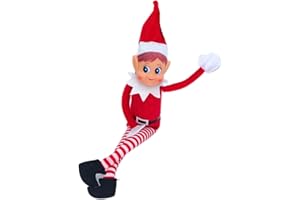 PRINTME3D SHAPE YOUR PROJECTS Elfo Dispettoso |Elfo di Natale | Pupazzo Natalizio Decorazione Casa | Elfi Natalizi, Giochi e Tradizione Familiare | Elfi Natale Scherzi | 40 CM