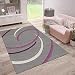 Produktbild VIMODA Moderne Designer Teppiche Verschiedene Muster Lila Rot Grau Schwarz Weiss 160x230 cm