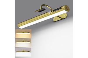 Yinglap Lampada da parete ricaricabile con Sensore di Movimento, Luce specchio bagno senza fili con telecomando e calamita, applique LED batteria senza fili per quadro, muro, trucco, specchio bagno