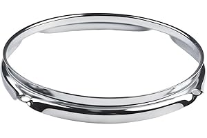 QOXEZY Cerchio per batteria, in lega di zinco resistente, facile da installare, compatibile con rullanti da 10 11 da 30,5 cm (25,4 cm, 4 fori)