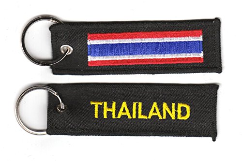 Preisvergleich Produktbild Schlüsselanhänger Thailand Anhänger Fahne Flagge FLAGGENMAE®