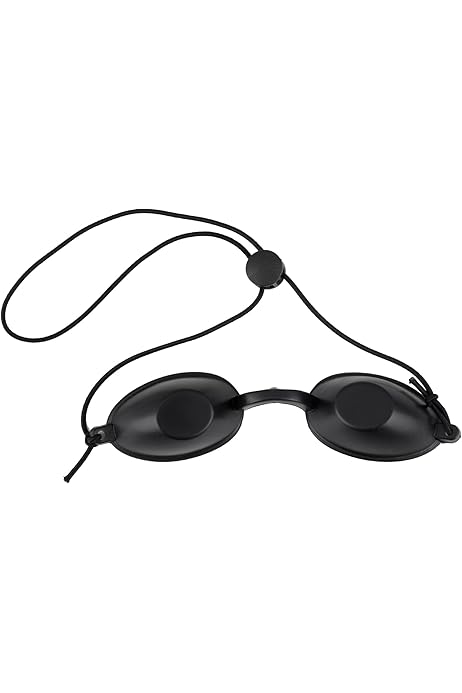 Occhiali Telecamera Zerquell 3 Pezzi Occhiali Infrarossi, Occhiali Di Protezione Solarium, Occhiali Di Protezione UV, Occhialini Sole Spiaggia, Per IPL UV Luce Terapia A Infrarossi, Beauty Clinic (Nero Occhiali Eclissi