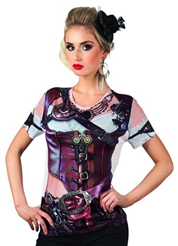 Womens Halloween Mrs Steampunk T-Shirt Fancy Dress Costume steampunk buy now online