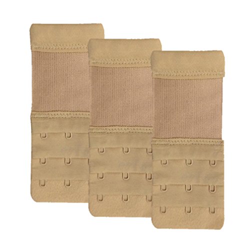 KOOYOL Women's Elastic Back Bra Band Extender 3Hook / 2Hook