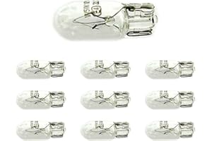 CARALL 10 Pezzi Lampadine Alogene 24V Per Camion (T10 W5W 24V 5W W2,1x9,5d)